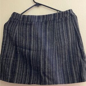 Women's Charcoal Stripe Mini Skirt - Classic Workwear Style